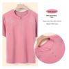 Mom's Plus Size Casual Summer Short-Sleeve T-Shirt - Loose, Stylish, Versatile Top for Middle-Aged and Elderly Women