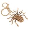 Keychain Zinc Alloy Diamond Spider Car Key Chain Metal Pendant Women"s Bag Accessories Decoration