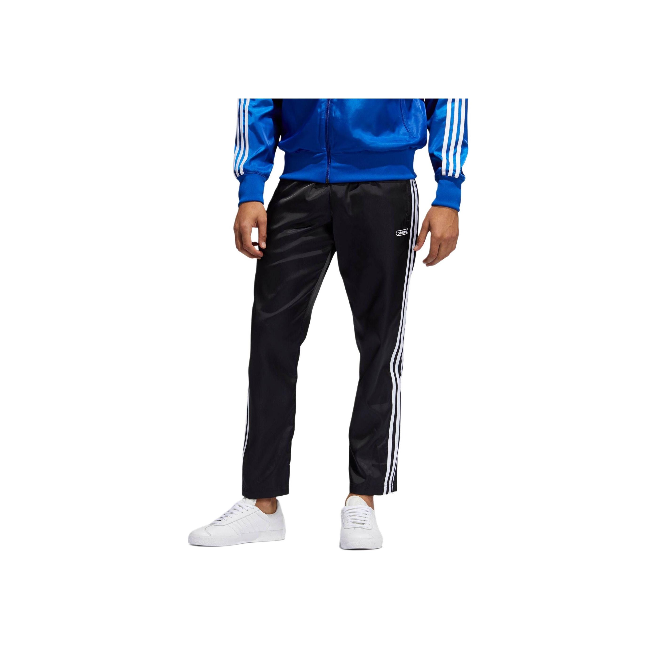 

Adidas Оригинальные атласные спортивные штаны Firebird серии Elastic Fashion, универсальные, удобные, вязаные, мужские, низ, черно-белые GN3849 S