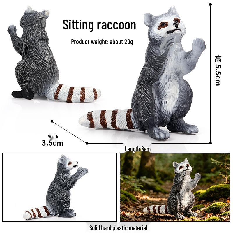 Realistic Animal Heart Model Toy: Lemur, Raccoon, Orangutan, Baboon