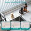 2Pieces Natural Water Absorbing Stone Soap Holder Tray For Bathroom Countertop And Sink Organization Counter Top