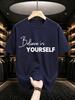 2026 New Cotton Tshirt Believe In Yourself Inspirational Slogan Print Crew Neck Short Sleeve Casual Top