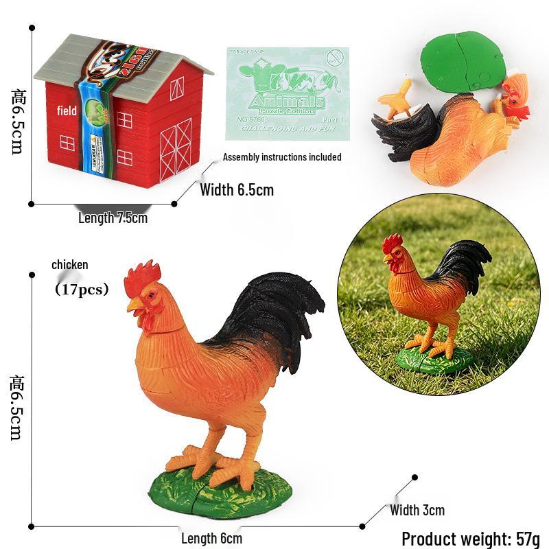 4D Insect Model Toy Set: Ladybug, Stag Beetle, Centipede, Ant, Fly, Mantis