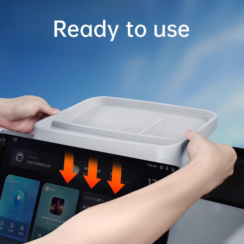 For Nissan N7 Primera Car Center Console Screen Rear Silicone Storage Box ETC Mount Organizer Tray Interior Accessories
