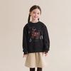 Toddler Girls' Cartoon Print Fleece-Lined Winter Sweatshirt