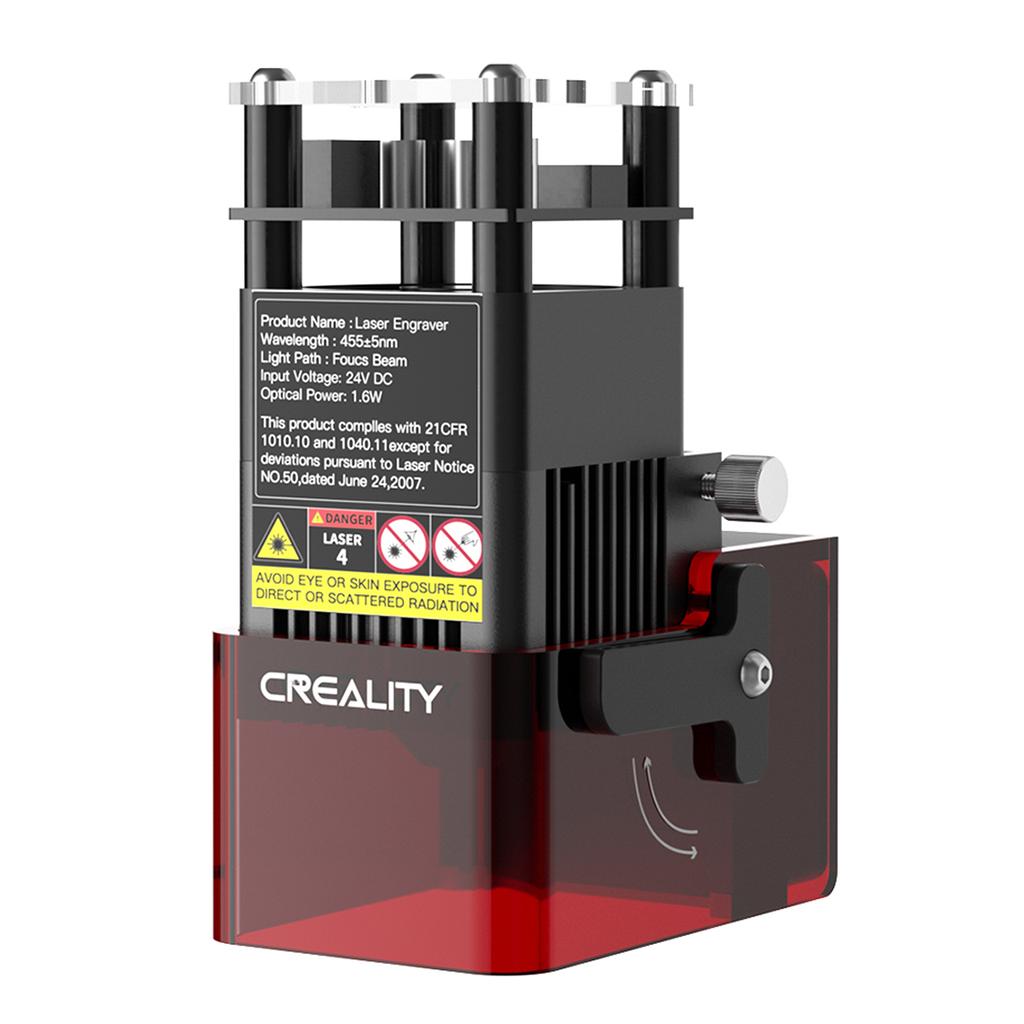 Creality 1.6W Laser Module 0.06x0.06mm Laser Spot Compatible with CR-10 Mini/Ender-2 Pro/Ender-3