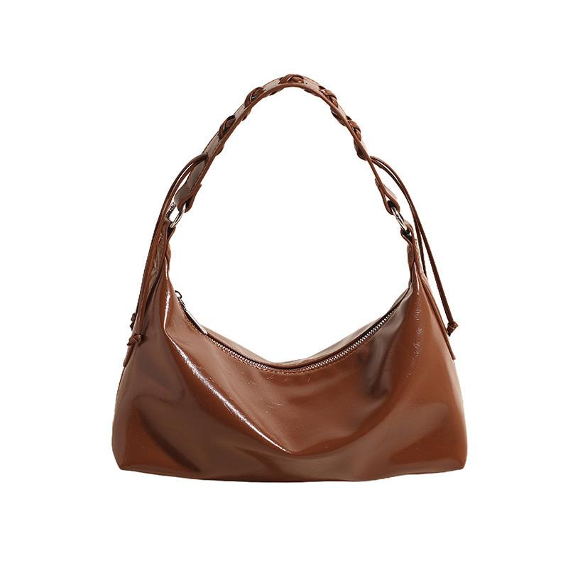 IELGY Hand-Carrying Pleated Fashion Bag Simple Casual Dumpling Bag