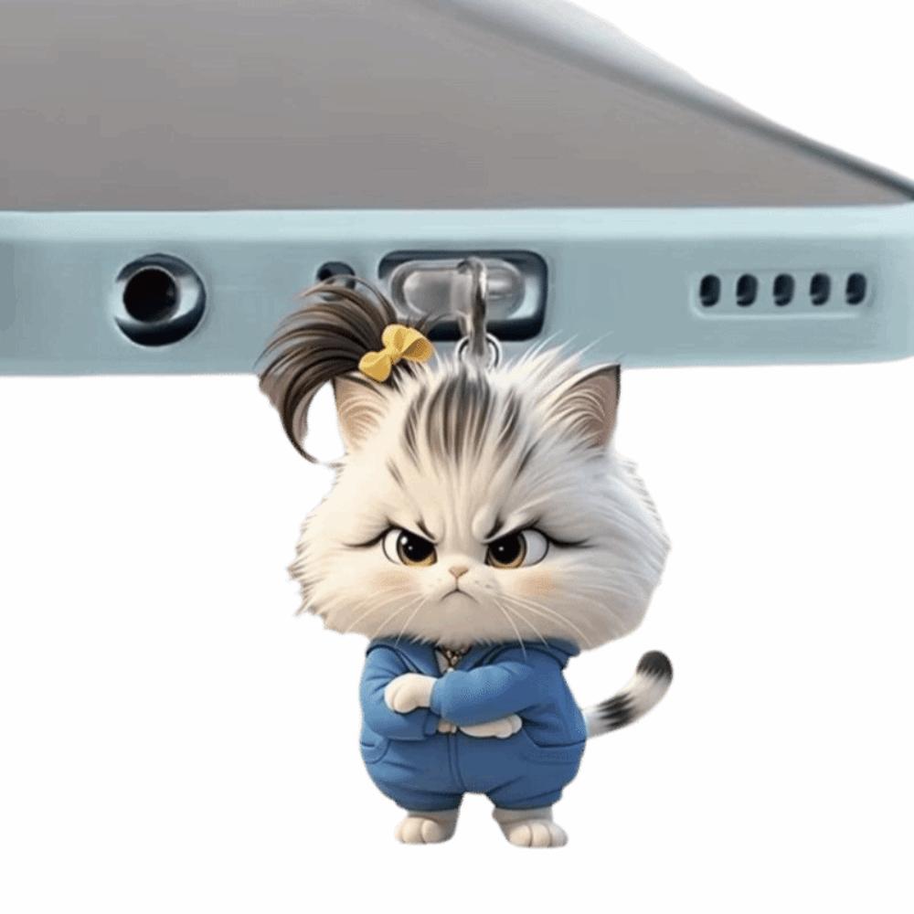 Cartoon Design Animal Dust Plug Pendant for Iphone/Android Phone Decoration