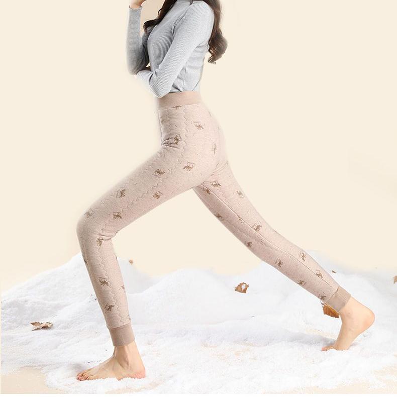 Winter Warme Hosen Verdickte Frauen Mittleren Alters Slim Fit Bottoming Hosen Mama Hosen
