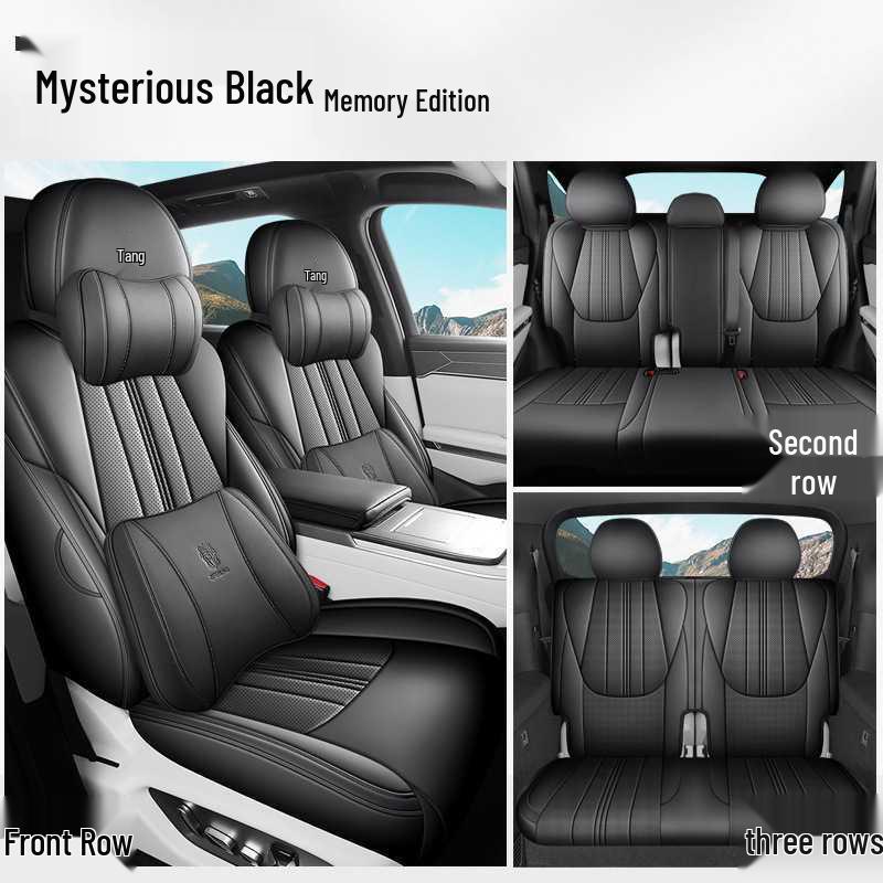 BYD Tang L Full Coverage DMI/EV Seat Covers - Breathable Perforated Cushions for All Seasons