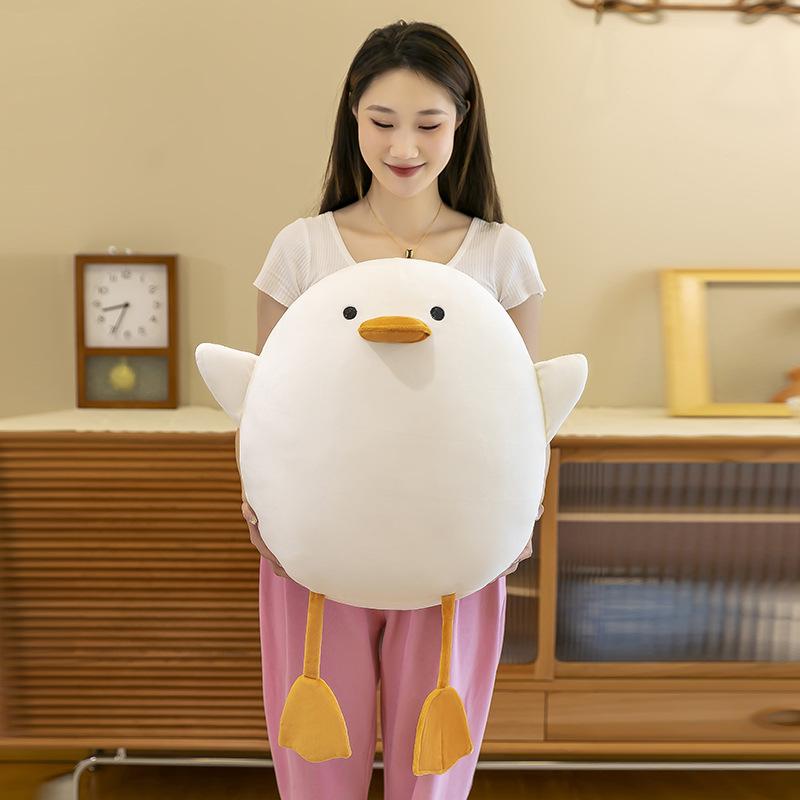 Cute Duck Plush Toys Cute White Duck Pillow Office Pillow Girl Legs Doll Doll