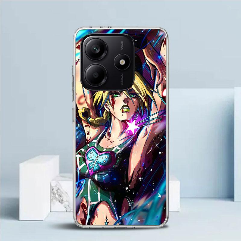 JoJo's Bizarre Adventure Jolyne Cujoh Phone Case For Xiaomi Redmi Note 15 14 14S 13 12S 12 Pro Plus 11S 11 11T 11E 10S 10 + Soft