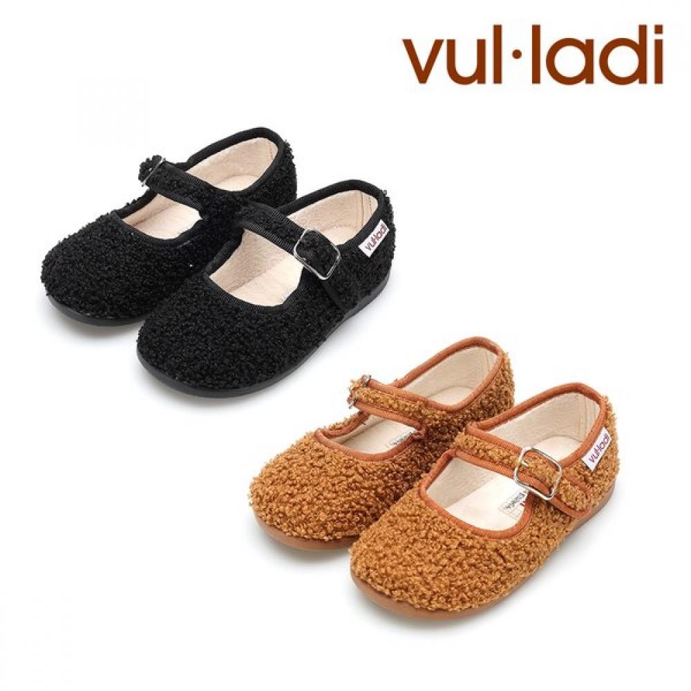 Vulladi Buckle Classic Mary Jane Kids Shoes 7109 2 Colors blacks/EU23(146mm)