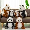 Realistic Panda Plush Toy - Huahua Fluffy Doll for Children's Gift, Valentine's or Birthday Surprise