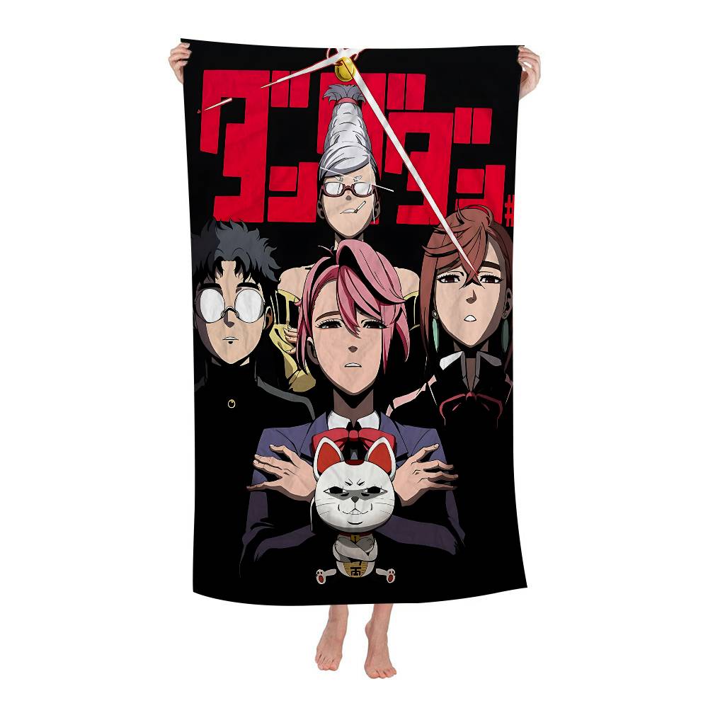 Classic Japanese Anime D-DAN DA DAN Anime Beach Swimming Towel Soft Absorbent Washcloth Children's Gifts For Travel Camping Gym