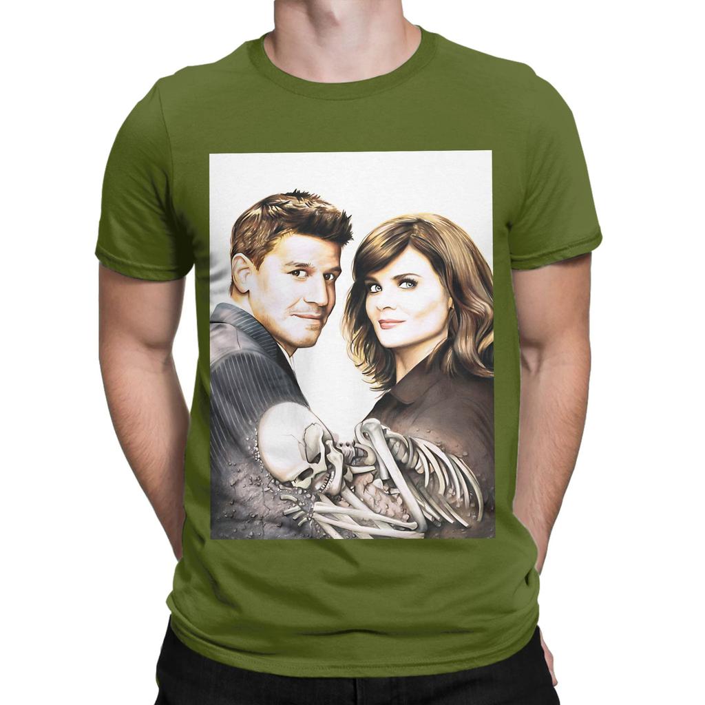 Temperance and Seeley Bones and Booth Graphic 100 Cotton TShirt Temperance and Seeley Bones Tops Tees For Unisex