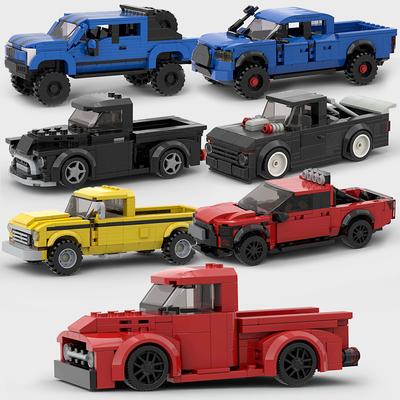 City Car Speed Vehicle Racer Pickup Truck Building Blocks Brick Racing Super Technique Creative Garage Set Kid Toys Moc