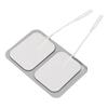 12 buc Pad Electrozi Rectangulari Patch Electrozi Autoadezivi Accesoriu de Înlocuire pentru Aparat TENS 2mm