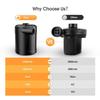Gonfleur portable - AIMOONSA - Modèle 5200 mAh - 300 L/min - Batterie rechargeable - 3 buses