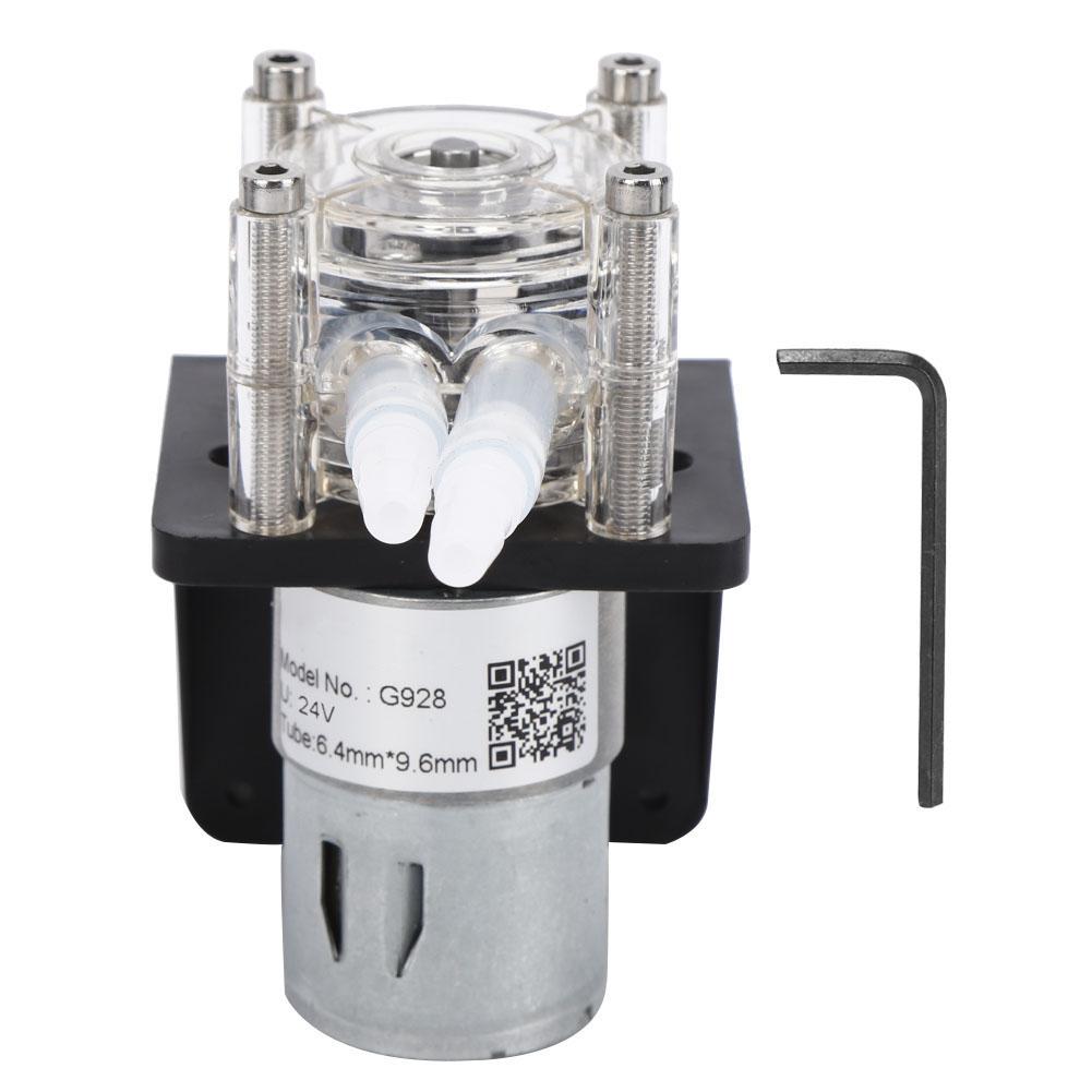 Peristaltic Pump Dosing Pump 500mL/min Large Flow Peristaltic Pump Transparent PC Head DC Brushed Geared Motor 24V