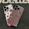 Strawberry Full Print Clear Silicone Case For Iphone 12 14 Plus 11 16 13 17 15 Pro Max Anti-Yellowing Slim Protective Cover