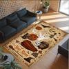 Halloween Theme Crystal Velvet Floor Rug Personalized Custom Name Text Warm Carpet Home Decoration