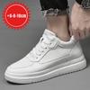 Scarpe con Rialzo in Vera Pelle Uomo Soletta Rialzante Invisibile 6 8 10cm Sneakers Rialzate Più Alte Scarpe in Pelle