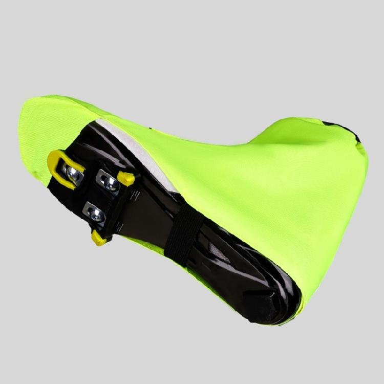 1 Pair Night Riding Safety Cycling Shoe Cover Waterproof Design Elastic Cuff Convenient On Off Reflective Night Safety