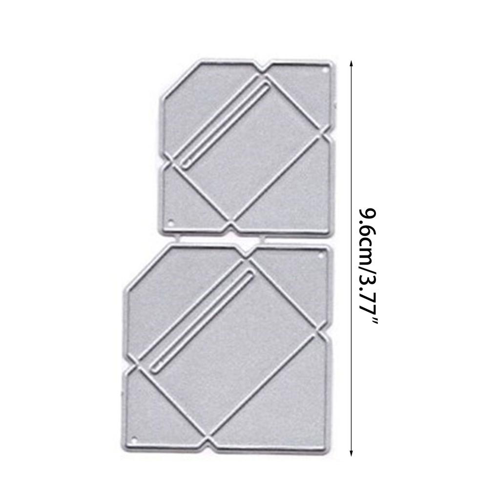 Envelope Metal Cutting Dies Handmade Stencil Mold Embossing Pattern for Children Adults DIY Crafts Projects