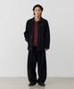 KNOUUN Wide Tapered Chino Pants (Black)