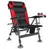 Scaun de pescuit pliabil multifuncțional din aliaj de aluminiu: Platformă portabilă, All-Terrain, cu spătar reglabil, pentru pescuit în stil european.