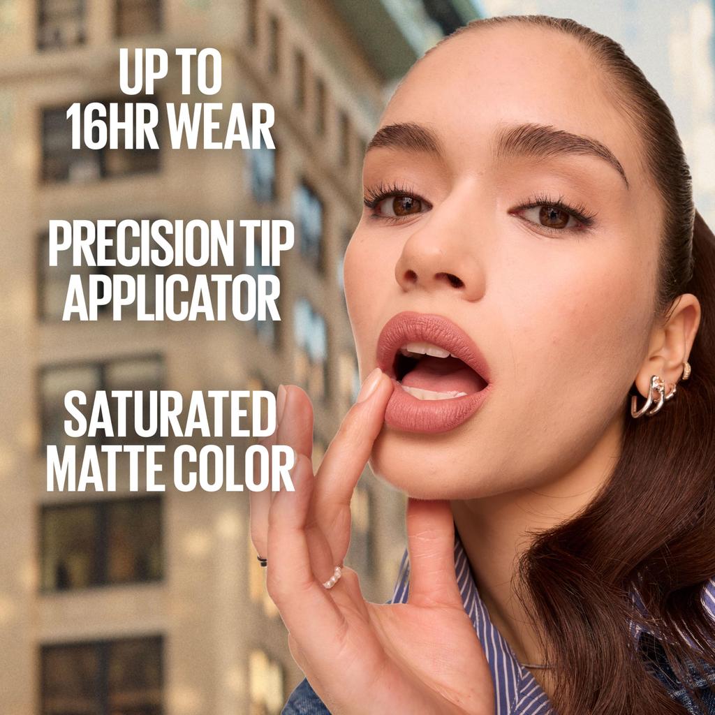 Maybelline SuperStay Matte Ink Liquid Lipstick Thrill Seeker Long-lasting Matte Finish Highly Pigmented Color