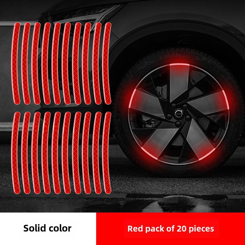 Reflective Tire Strips for Cars & Motorcycles - Decorative Wheel Stickers