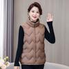 Light Purple Quilted Vest for Women - Chic, Warm, Sleeveless Polyester Top with Zipper Closure for Spring/Fall