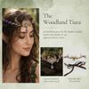 Rhinestone Decorated Fairy Tiara Twig Branch Design Fairy Headpiece Woodland Elven Crown  For Women