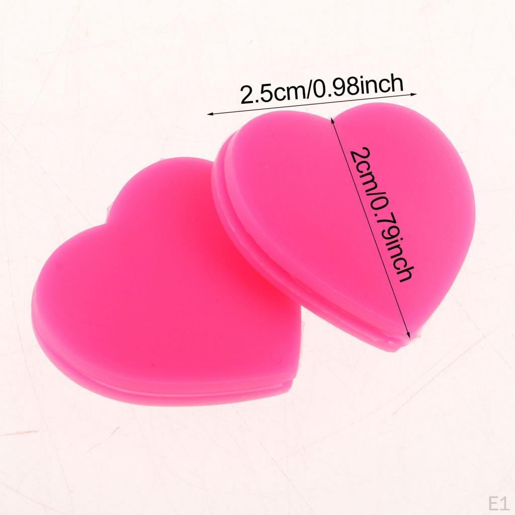 5 Count Hearts Shape Tennis Rackets Dampeners Shock Reducers for Squash Racquet Strings