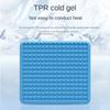Car Seat Cooling Gel Cushion Soft Tpr Breathable Design Non-Deformable Thick Pad Relief Back Tailbone Pain Cooling Pad