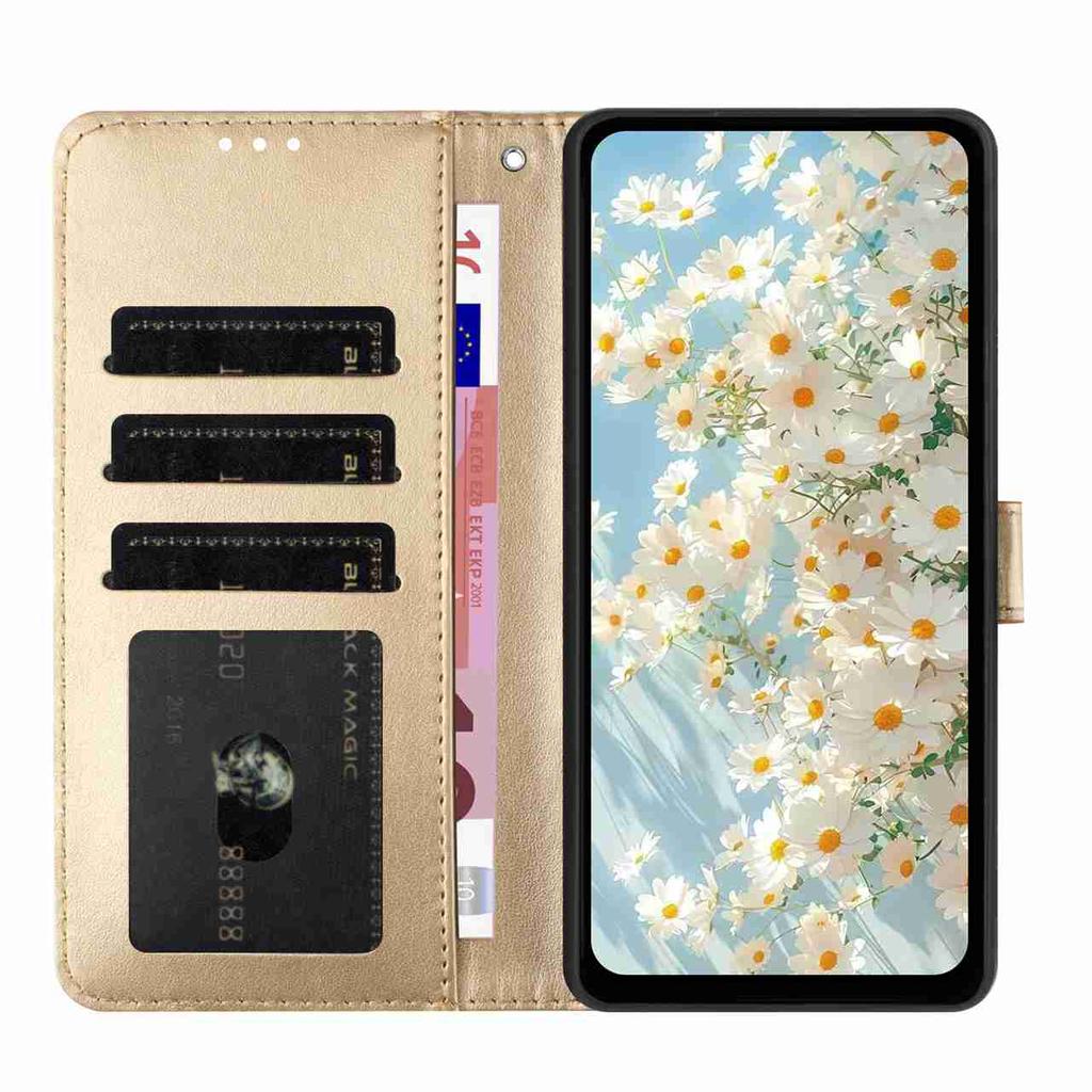 Custodia a libro con margherite in rilievo a 10 colori per Blackview A85/A53 Pro/A53. ZTE Blade A52 lite,Axon 40 Pro,A52,V50 Smart,A34. Sony Xperia 1V, Xperia 10V...