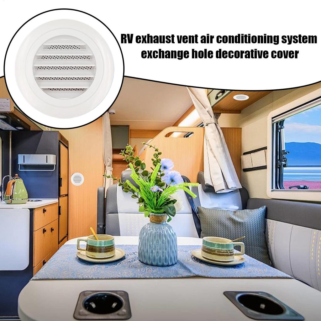 RV AC Vent Cover RV Ducted Heat Vent Cover Caravans Accessories Mobile Home Ventilation Parts For Vacation Travel Long Driving