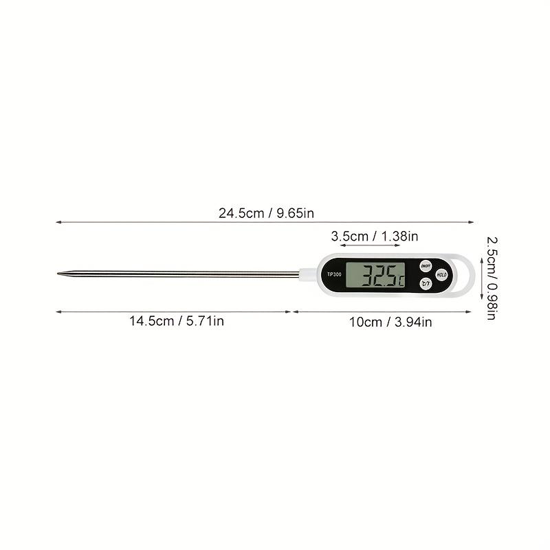 TP300 Probe Thermometer 1-Pack, Fast & Accurate 0.1°C Resolution, 9.65in Long, HOLD Function, for Kitchen & BBQ