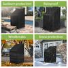65x65x80x120cm Garten Stapelstuhl Abdeckung Wasserdicht 210D Oxford Gartenmöbel Abdeckungen Stapelbare Outdoor Stühle Abdeckungen