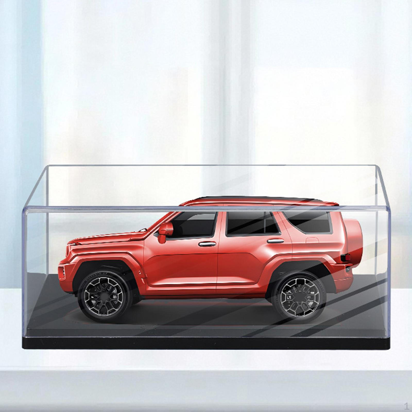 

Акрилова підставка-вітрина Організатор для зберігання іграшкових машинок на 1:43 Масштаб Black base