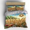 Nature-Inspired Wheat Field Art Soft Comfortable Duvet Cover Bedding Set Included 1*Duvet Cover & 2*Pillowcases gift