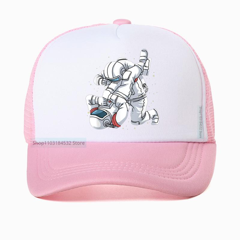 Funny Astronaut Brazilian Jiu Jitsu BJJ MMA Unisex Baseball Cap Adjustable Mesh Breathable Trucker Hat