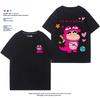 Crayon Shin-chan Co-branded Waniyama San Graphic T-shirt Summer 100% Cotton Cute Women T-shirt Fashion Loose Couple T-shirt