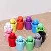A 24pcs Wooden Sorting Cup Set in a Colorful Box, Featuring Cute Wooden Figurines for Educational Play. Enhances Observation and Hands-on Skills