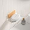 Bathroom Non Perforated Soap Box Toilet Wall Mounted Soap Dish Holder Walnut and Beech Wood Light Luxury Soap Holder