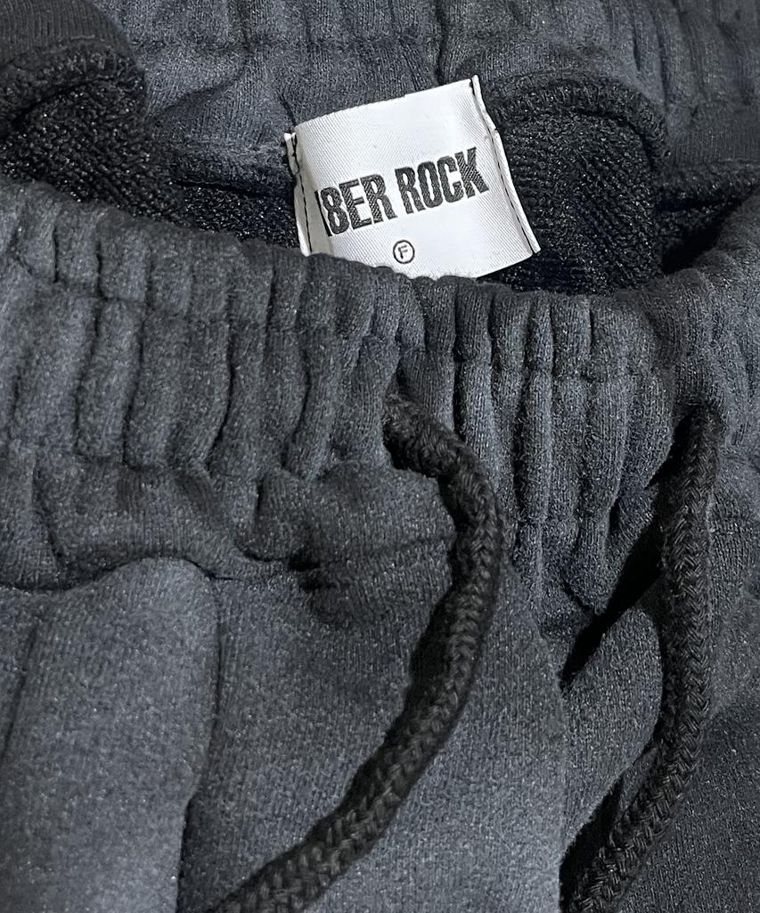 SK8ER ROCK Cross Grunge Sweat Wide Pants ((Black))