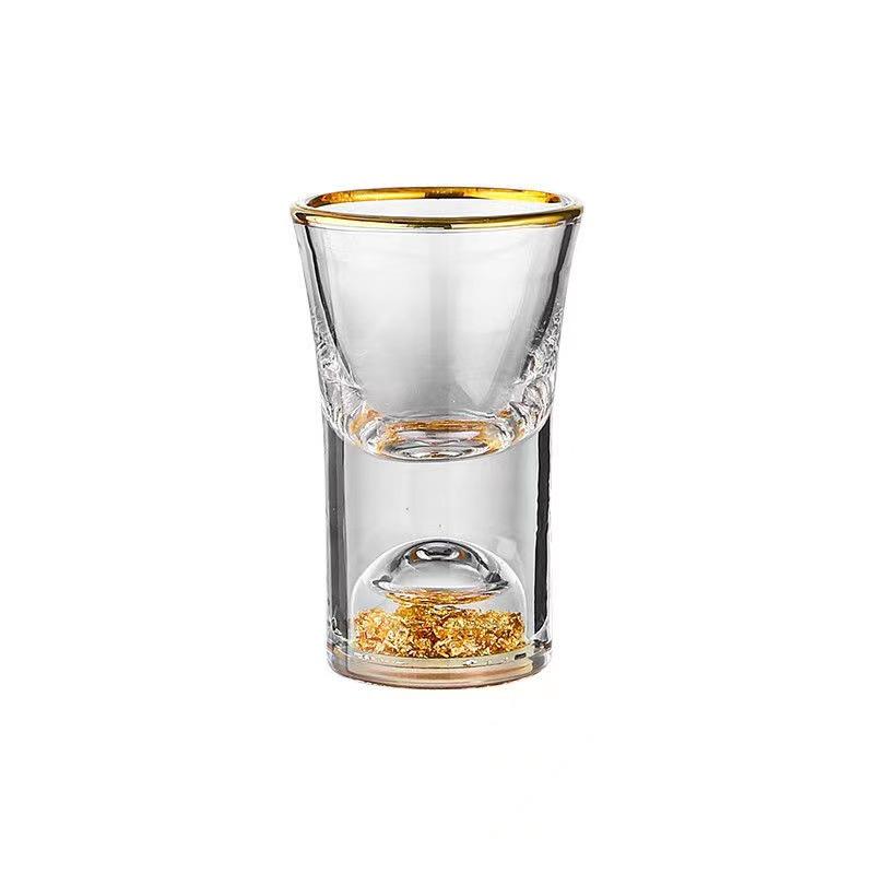 Wine Dispenser Cup with Scaled Thick Bottom, 7-Shaped Handle, Glass for White Wine - Perfect for Home or Commercial Use