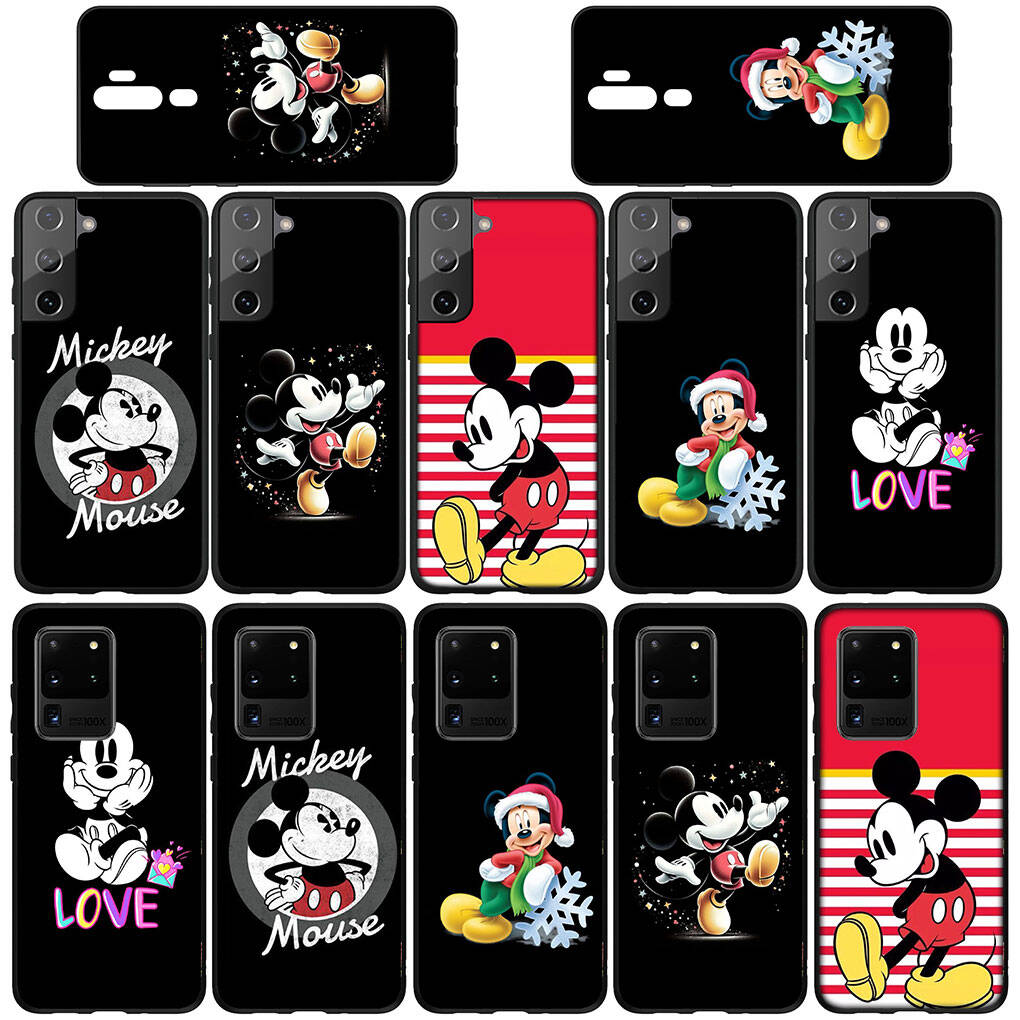 Phone Case for Samsung Galaxy S25 S23 S22 S21 S20 S24 Ultra FE A05 A06 A15 A16 A36 A37 A35 A54 A55 A56 A57 A25 A26 A53 A17 Mickey Cartoon Mouse Cover
